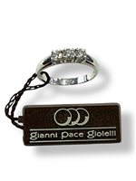 Anello Gianni Pace Donna Trilogy  in Oro bianco Diamante GPGTRY5.5